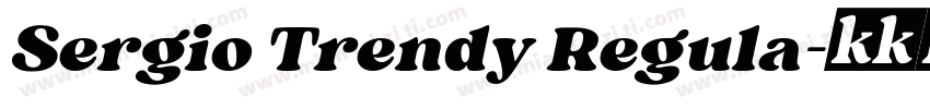 Sergio Trendy Regula字体转换